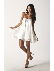 pearl white - lacey love dress