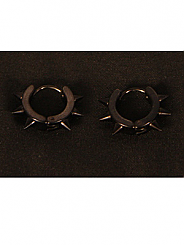 Chosen By - Black Stud Minni Hoop earing / Stainless Steel