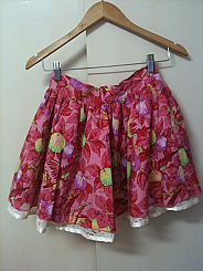 Valentina reversible mini skirt