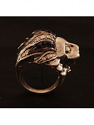 Chosen By - Antique Silver Lion Ring
