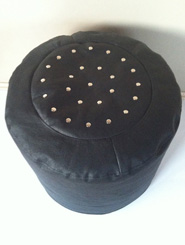 Handmade Leather Ottoman - Made to Order (Other colours available)