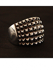 Chosen By - Antique Silver Stud Ring